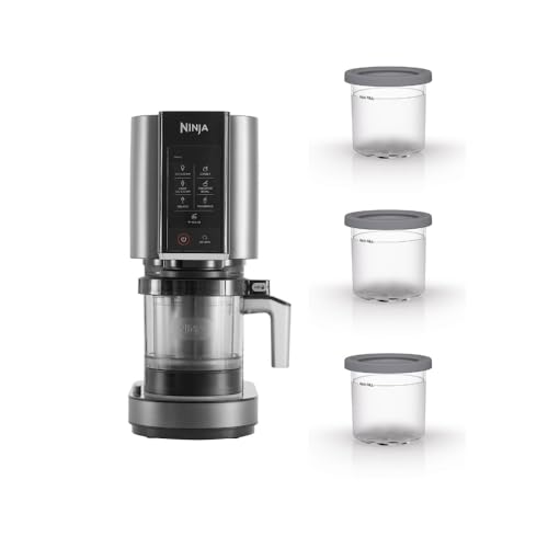 Ninja CREAMi 7 In 1 Dondurma Makinesi, 800W, Creamify Teknolojisi, 3 Kaplı, 7 Program, Dondurma, Gelato, Light Dondurma, Sorbet, Milkshake, Smoothie Bowl, Mix-In