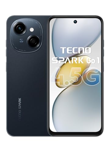 Tecno Spark GO 1 8GB RAM (4GB ve +4GB Artırılmış) 128 GB Siyah (Tecno Türkiye) (Siyah)