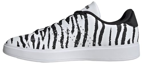 adidas Advantage 2.0 Kadın Spor Ayakkabı, Black/White, 37 1/3