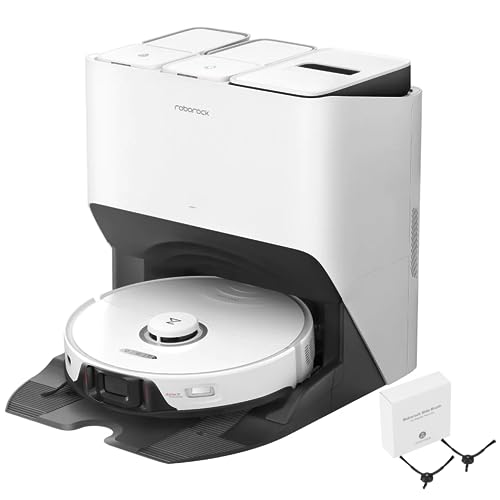 Roborock S8 Pro Ultra Sonic Mopping ile robot süpürge, kendinden yıkanabilir, kendi kendini temizler, tek yan fırçalı, AB versiyonu