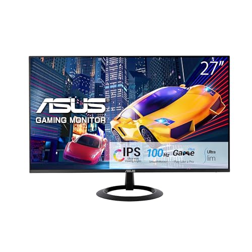 ASUS VZ27EHF 27 IPS FREESYNC 1920x1080 1MS 100HZ HDMI VESA EYECARE, FLICKER-FREE,CERCEVESIZ,DUSUK MAVI ISIK Monitör