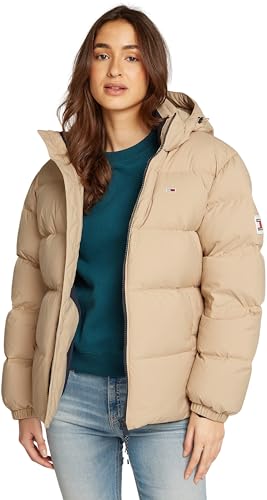 Tommy Jeans Hilfiger TJM ESSENTIAL DOWN JACKET EXT Erkek Ceket, Bej, S