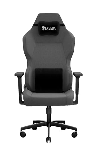 EXVEGA Andromeda 2025 Masajlı Oyuncu Koltuğu Dokuma Kumaş (Gri)