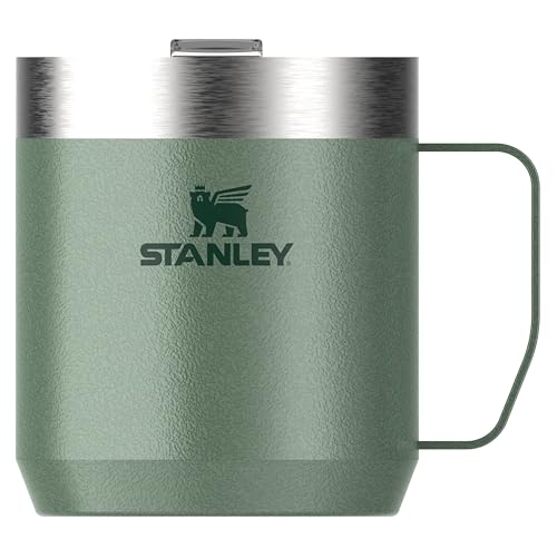 Stanley Classic Legendary Camp Mug Paslanmaz Çelik Termos Bardak, Yeşil (Hammertone Green), 0.35 Litre