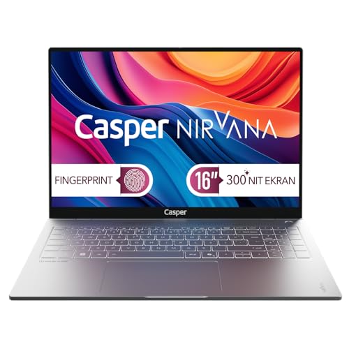 Casper Nirvana S100 16" 300NIT Core i7-13620H 32GB DDR5 RAM 1TB NVME SSD Freedos Laptop S100.1362-DF00X-G-F