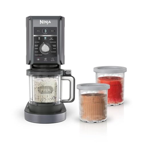 Ninja CREAMi Deluxe 10 In 1 Dondurma Ve Frozen Makinesi, 10 Programlı, Dondurma, Light Dondurma, Gelato, Frozen İçecek, Sorbet, Donmuş Yoğurt, Milkshake, Slushi, Frappe, Mix-In