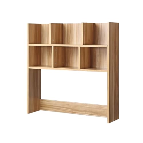 Ahşap Masa Rafı - Ev Ofis ve Yurt için Kompakt Yerden Tasarruflu Açık Depolama - Birden Çok Bölmeli 90 cm Monitör Standı