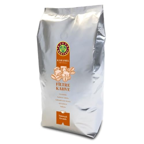 Kahve Dünyası Karamel Aromalı Filtre Kahve Çekirdek 1 Kg.