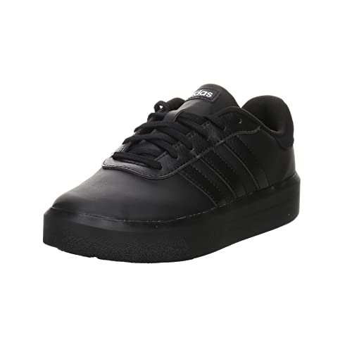 adidas Kadın COURT PLATFORM Spor Ayakkabı, Core Black / Core Black / Cloud White, 38 2/3 EU