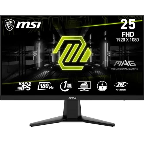 MSI MAG 256F 24.5" 180Hz 1ms FHD Rapid IPS FreeSync Gaming (Oyuncu) Monitör