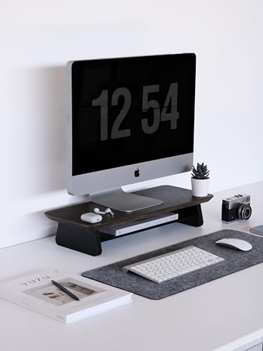 Fagus Wood Küçük Monitör Standı (Ceviz)