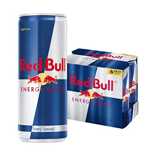 Red Bull Enerji İçeceği 250 ml (1 Paket, 250 ml x 6 Adet)