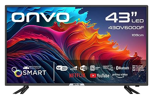 ONVO 43'' Full HD Android 13 Smart Led TV, Siyah