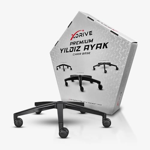 xDrive Premium Metal Ayak İnce Siyah (Tekerlek Dahil)