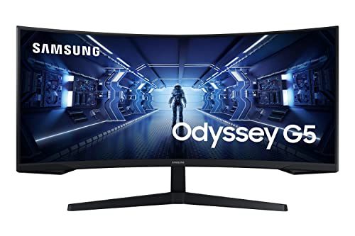 Samsung 34” Odyssey G5, UWQHD, VA, 3440x1440, 165 hz, 1 ms, HDMI, DP, 165 Hz Gaming Monitör, LC34G55TWWRXUF
