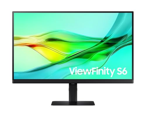 Samsung ViewFinity S6 S60UD, 32" inç QHD Monitör, 2560 x 1440, 5ms, IPS, 100Hz, HDR10, USB-C, KVM, Pivot ayarı, LS32D600UAUXUF