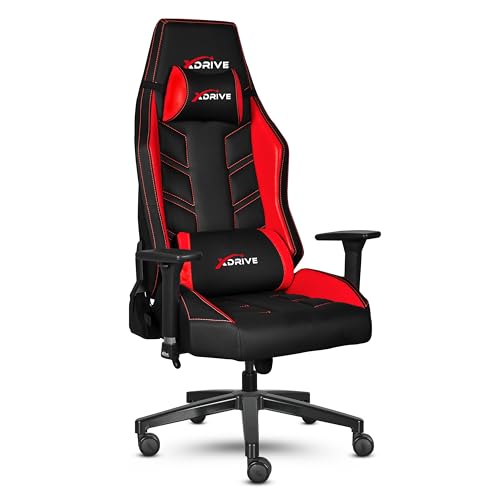 xDrive Fırtına Profesyonel Oyun | Oyuncu Koltuğu Kırmızı/Siyah