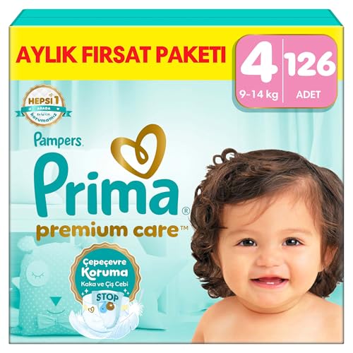 Prima Bebek Bezi Premium Care 4 Numara 126 Adet Aylık Fırsat Paketi
