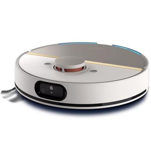 Philips HomeRun 7000 Serisi Islak ve Kuru robot süpürge, ultra yüksek emiş gücü (5000 Pa), küçük engel algılama, Otomatik boşaltma istasyonu, beyaz, robot süpürge, Uygulama, Alexa (XU7000/02)