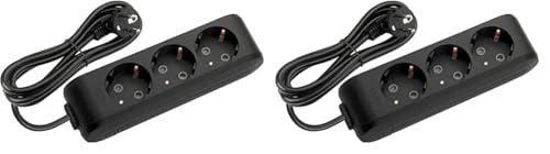 Viko Multi-Let Üçlü Priz Topraklı Kablolu Çocuk Korumalı 3 Mt 2li paket