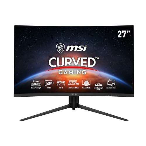 MSI G271CQP E2 27" Curved 1000R 170Hz 1ms Freesync VA WQHD Gaming (Oyuncu) Monitör