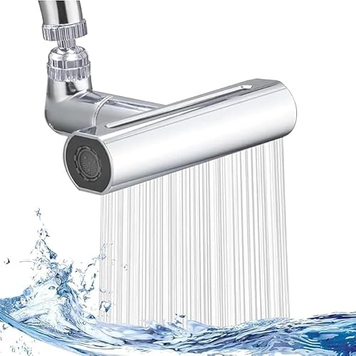 Mayaglory Şelale Kademeli Ayarlanabilir Mutfak Armatür Musluk Başlığı, 4 Farklı Modlu Su Tasarruflu Fonksiyonel Musluk Batarya Başlığı, Şelale Mutfak Bataryası, Sıçramaya Dayanıklı Mutfak Lavabo