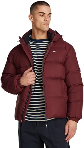 Tommy Jeans Erkek TJM ESSENTIAL DOWN JACKET EXT Ceket, Mor, S