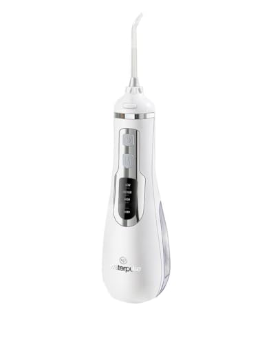 WaterPulse NPO WP-V500 Water Flosser Taşınabilir, Şarjlı, Masajlı, Diş Protez Bakım ve Ağız Duşu Beyaz