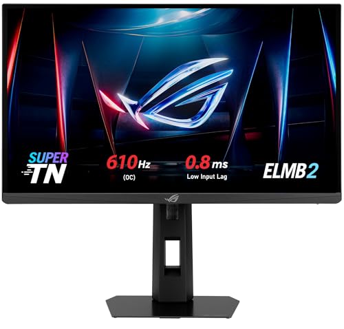 ASUS ROG STRIX XG248QSG Ace Esports 24.1 SUPER TN, FREESYNC VE G-SYNC UYUMLU, HDR 1920 x 1080 0.1ms 610Hz 350cd DP HDMI VESA 3YIL ELMB 2, VRR, YÜKSEKLİK AYARLI GAMING MONİTÖR