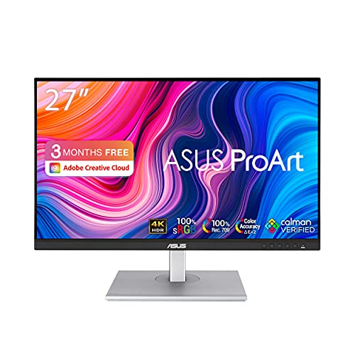 ASUS Proart PA279CV 27 4K IPS HDR 3840X2160 5MS Dp HDMI USB Type-C MM Vesa 3 Yıl 100% Rec. 709, 100% SRGB, 10 Bit, Pivot Monitör