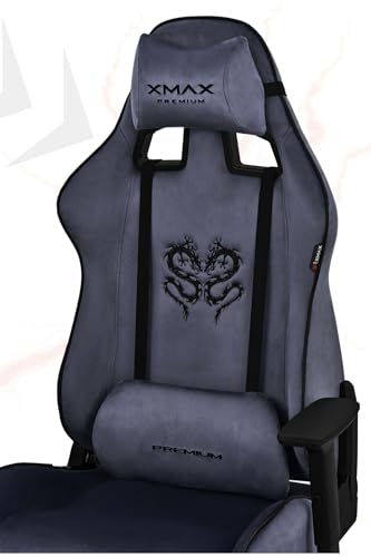 XMAX/Rio Plus Balerion Terletmez Kadife Kumaş Antrasit Gaming Oyuncu Koltuğu / 120 Kg Taşır 35564531535