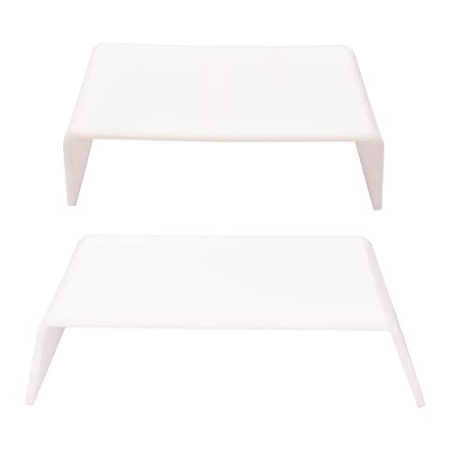 2 adet Akrilik Standı Yükseltici Evrensel Bilgisayar Masaüstü Ergonomik Dizüstü Braket Organizatör Masa Oyuncuları Ev Ofisi İçin PC Multimedya ile Uyumlu