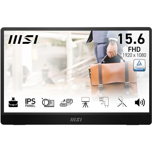 MSI Pro MP161 E2U 15.6" 4ms 60Hz Full HD Adaptive Sync IPS Taşınabilir Monitör