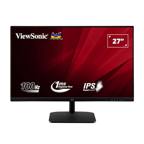 ViewSonic 27 16:9 1920 x 1080 SuperClear IPS LED monitör, W125839848 (4 ms, 250 nits, VGA ve HDMI bağlantı noktası, görüntüleme açısı H 178 / V 178)