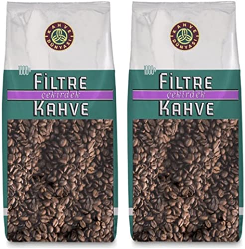 KAHVE DUNYASI Dünyası Filtre Kavrulmuş Çekirdek 2 Adet 1 kg