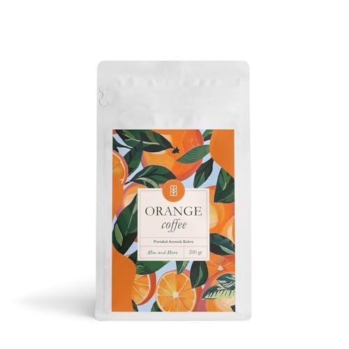 Mim and More Orange Coffee - Portakal Aromalı Kahve Çekirdek Kahve, 200 Gr