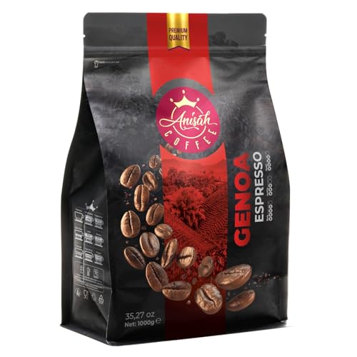 Anisah Coffee Genoa Espresso Çekirdek Kahve Koyu Kavrulmuş 1000 gr