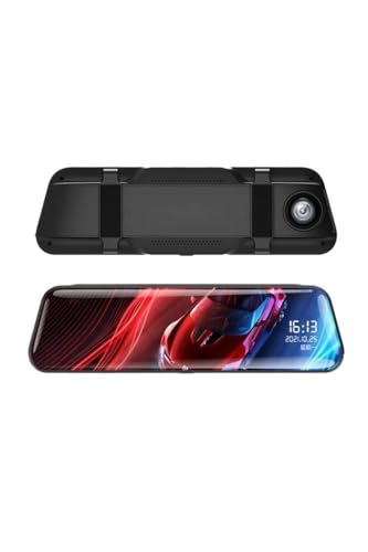 Torima TA-06 Siyah 1080p Araç içi Lcd 9.6 inç Dokunmatik Ekranlı Dikiz Aynası Gece Görüşlü Ön ve Arka Araç Kamerası