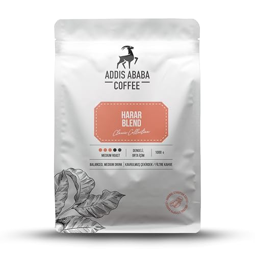 Addis Ababa Coffee - Harar Blend Kahve 1000 Gr. (Kavrulmuş Çekirdek)