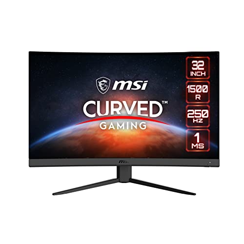 MSI 31.5 G32C4X CURVED 1500R VA 1920X1080 (FHD) 16:9 250HZ 1MS FREESYNC PREMIUM GAMING MONITOR