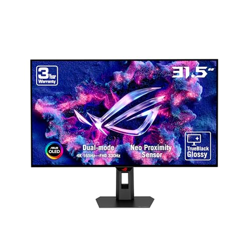 ASUS ROG Strix XG32UCWG 31.5″ WOLED 4K 165Hz FHD 330Hz 0.03Ms FreeSync Premium G-Sync Uyumlu Gaming Monitör