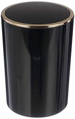 Primanova Lenox Çöp Kovası 6Lt Siyah Altın Renk M-E35-06-A