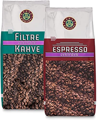 KAHVE DUNYASI Dünyası Kavrulmuş Çekirdek Filtre Ve Espresso 1 Kg