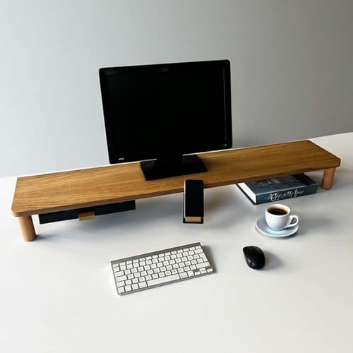 Monitör yükseltici, Ekran yükseltici – Ahşap monitör standı – Desk shelf