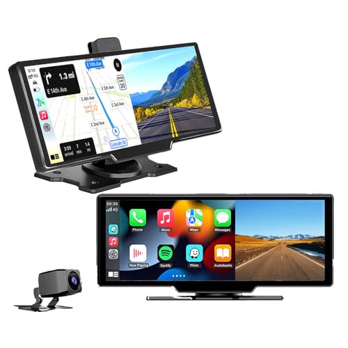 Çeşithane 10.26” CarPlay Dashcam – 4K WiFi & GPS Destekli Çift Lens Araç Kamerası, Ön + Arka 4K Dash Kamera, Dokunmatik Ekranlı Araç DVR, Park Monitörü