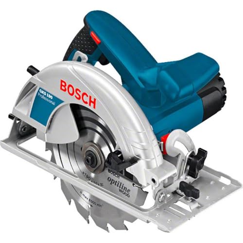 Bosch Professional GKS 190 Daire Testere (1.400 W, Testere çapı: 190 mm, Göbek çapı: 30 mm, Ahşapta kesme kapasitesi: 70 mm)