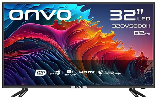 ONVO 32'' HD Ready Uydu Alıcılı Led TV, Siyah