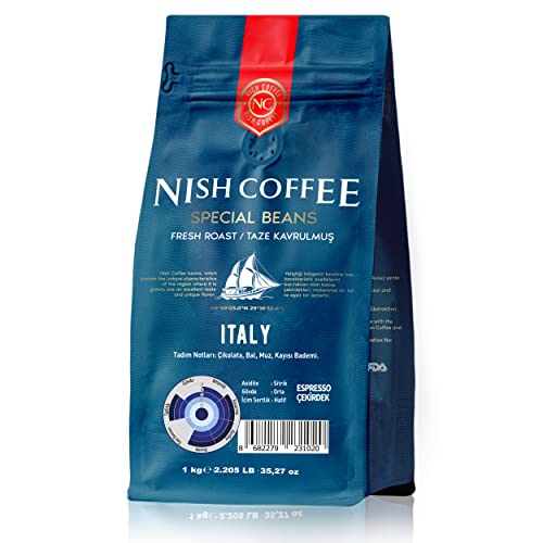 Nish Espresso Kahve Italy 1 Kg- Çekirdek