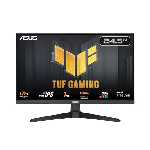 ASUS TUF Gaming VG259Q3A 24.5 FAST IPS FREESYNC 1920x1080 1ms 180Hz DP HDMI MM VESA%99 sRGB ELMB Monitör