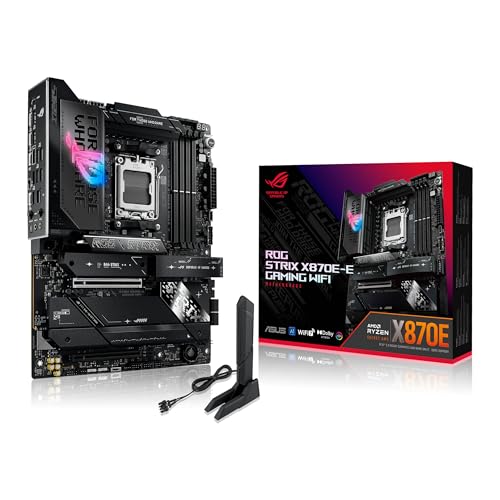 Asus ROG STRIX X870E-E GAMING WIFI AMD X870E Soket AM5 DDR5 8400+(OC) MHz ATX Gaming (Oyuncu) Anakart